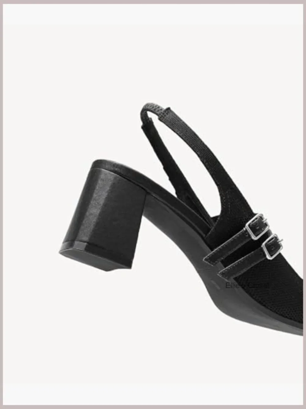Women's Chunky Heel Mary Jane Pumps - Square Toe Slingback Dress Shoes